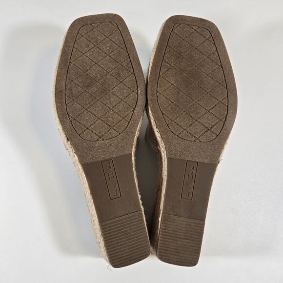 L Me Too Cayman Natural Ivory Slip On Wedge Sandals Womens Size 10 Espadrille - Picture 9 of 10